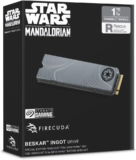 Seagate FireCuda SSD 1TB, Beskar Ingot Special Edition (für PS5/PC, M.2 PCIe Gen4 NVMe, bis zu 7.300 MB/s, 1,8 Mio. MTBF, 640 TBW, Kühlkörper, 3 Jahre Rescue Service, Modellnr.: ZP1000GM3A033) für 79,99 € inkl. Versand (statt 130,00 €)