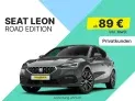 Seat Leon Road Edition 1.5 TSI mit 116 PS für 89,00 € / Monat + 1.599,00 € einmalig – LF 0,28 (Privatkunden)