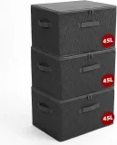 Sekey Aufbewahrungsbox mit Deckel (3er-Set, faltbar, 50×30×30 cm)