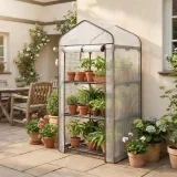 Sekey Mini Tomatengewächshaus 3 Etagen (Gewächshaus klein Balkon)