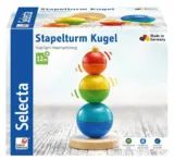 Selecta 62002 Kugel Stapelturm, Holzspielzeug, 16 cm, bunt für 9,39 € inkl. Prime-Versand (statt 12,39 €)