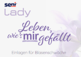 Gratis: Einlage von Seni Lady bei Blasenschwäche
