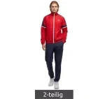 Sergio Tacchini Cryo Herren Trainings Anzug 41532 (Gr. XS bis XL Blau/Rot 2-teilig)