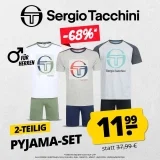 Sergio Tacchini Herren Kurzarm Pyjama Set 2-teilig (3 Farben, Gr. S bis 2XL)
