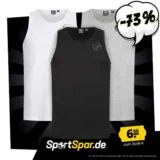 Sergio Tacchini Zambo Herren Tank Top Muskel Shirt (Gr. S bis XL, 3 Farben) für je 6,66 € zzgl. 3,95 € Versand