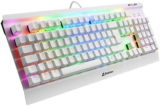 Sharkoon SKILLER SGK3 White – Mechanische Gaming Tastatur – für 56,89 € inkl. Versand (statt 68,93 €)