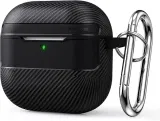 Shinkuro AirPods 4 Hülle robuste stoßfeste Rüstung kabelloses Laden Ganzkörperschutz mit Karabiner Schwarz für 3,00 € inkl. Prime-Versand (statt 6,00 €)