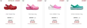 Kinder Crocs in 17 vers. Farben für je 14,99€ inkl. Versand (statt 30,00 € )