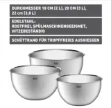 Silit Küchenschüssel-Set (stapelbar 3-teilig, Edelstahl) für 19,99 € inkl. Prime-Versand (statt 33,00 €)