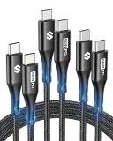 Silkland Usb C Kabel 3Pack 60W[1M+2M+2M] Für 3,99 € Inkl. Prime-Versand (Statt 6,50 €)