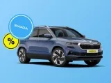 Skoda Karoq 1.0l TSI Selection mit 116 PS für 143,00 € / Monat + 1.599,00 € einmalig – LF 0,42 (Privatkunden)