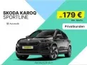 Skoda Karoq Sportline 2.0 TSI mit 190 PS für 179,00 € / Monat + 1.599,00 € einmalig – LF 0,38 (Privatkunden)