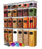 Skroam 24 Stück Vorratsdosen Set für 29,99 € inkl. Prime-Versand (statt 49,99 €)