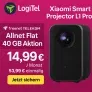 Logitel: Xiaomi Smart Projector L1 Pro (16 GB) + freenet Telekom Allnet Flat 40 GB Aktion 5G für 14,99 € / Monat + 53,99 € einmalig