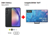 Samsung Galaxy A54 + 55″ QLED 4k TV GRATIS + 35GB 5G/LTE + alles-Flat im Vodafone-Netz für 34,99€/Monat