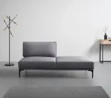 Bessagi Home Sofa Tessa Dunkelgrau Samt für 78,99 € ABHOLUNG (statt 199,99 €)