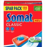 Somat Spülmaschinen-Tabs Classic 135 Tabs ab 13,29 € inkl. Prime-Versand ( 0,10 € Pro Tab)