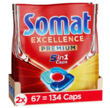 Somat Excellence Premium 5in1 Caps (134 Caps) ab 21,33 € inkl. Prime Versand (statt 33,98 €)