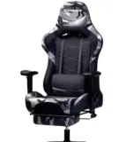 Songmics RCG52GYV1 Gaming-Stuhl (Kopf- & Lendenkissen, Kunstleder)