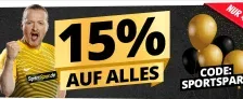 SportSpar: 15 % Rabatt auf alles mit Gutscheincode 🎉