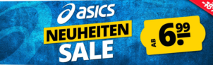 Sportspar ASICS Neuheiten Sale mit Produkten ab 6,99 € zzgl. Versand ( bis zu 78% Rabatt ggü UVP)