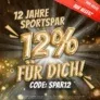 Sportspar: 12 % extra auf alles zum Geburtstag