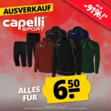 SportSpar Capelli Sport Fixpreis Sale  – Alle für 6,50 € zzgl. Versand