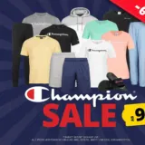 Sportspar Champion Mega Sale mit Produkten ab 9,99 € zzgl. Versand mit bis zu 64 % Rabatt ggü UVP