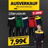 Sportspar Deal: GIVOVA Trainingsanzüge für 7,99 € – alle Modelle reduziert