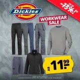 Sportspar Dickies Workwear Sale mit Produkten ab 11,99 € zzgl. Versand