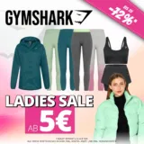 Sportspar Gymshark Ladies Sale mit Produkten ab 5 € zzgl. Versand und bis zu 72 % Rabatt ggü. UVP