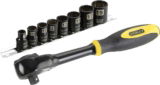 Stanley FatMax Rotator Umschaltknarre (3/8 Zoll, 9-teilig) für 34,03 € inkl. Prime-Versand