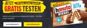 Gratis Testen: Hanuta Riegel 5er Packung