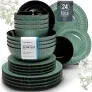 Steingut Geschirrset Tokyo (6 Pers. 24-tlg) für 49,95 € inkl. Versand (statt 124,95 €)