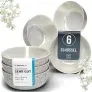 Steingut Müslischalen Ibiza 6 Personen (5 Farben, Gr. Becher (6x) bis Servierschüssel groß) für 19,95 € inkl. Prime-Versand