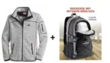 Stubai Strick-Fleecejacke (3 Farben, Gr. M bis XXXL) + gratis Nordcap Rucksack für 39,99 € inkl. Versand