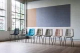2x Bessagi Home Stuhl „Ria“ (Samtbezug, Gepolstert, 5 Farben)