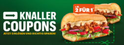 Subway Knaller Coupons 🥖 18 Coupons zum Ausdrucken (gültig bis 29.09.)