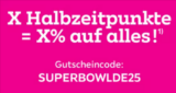 mömax Superbowl Aktion 🏈 X % auf alles (je mehr Punkte bis zur Halbzeit, desto mehr Rabatt)