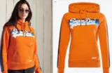 Superdry Damen Sweatshirt in orange (S bis XXL) für 28,99 € inkl. Versand (statt 70,00 €)
