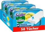 Swiffer Bodenwischer Nachfüller Wet (3*58 Feuchte Tücher)