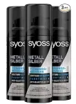 Syoss Tönungsmousse Metall Silber (3 x 120 ml)