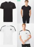 Puma Iconic T7 T-Shirt in schwarz oder weiß (Gr. XS bis XL)