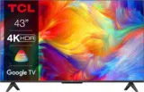 TCL 43P739 43 Zoll Fernseher (4K HDR, Ultra HD, Smart TV Powered by Google TV, Rahmenloses Design) für 259,00 € inkl. Lieferung (statt 333,00 €)