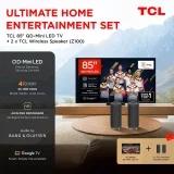 TCL 85Q8C mit Z100 85 Zoll TV + TCL Z100 Lautsprecher-Set