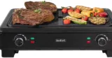 Tefal TG9008 Smoke Less Elektrogrill (2.000 Watt,Thermostat mit 5 Kochstufen)