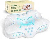 TESQ Ergonomisches Nackenkissen (2-in-1 x 9/12 cm)