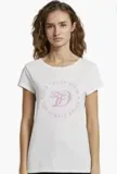TOM TAILOR Denim Damen Basic Logo T-Shirt 100 % Baumwolle für 3,99 € (Prime)