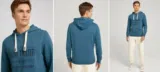 Tom Tailor Hoodie mit Print, Blau (Gr. S bis XXXL) für 14,94 € inkl. Versand (statt 28,00 €)
