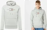 Tommy Hilfiger Herren Hoodie Kapuzenpullover (XS-XL) grau für 37,45 € inkl. Versand